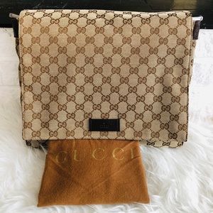 Gucci GG Monogram Canvas Messenger Bag
